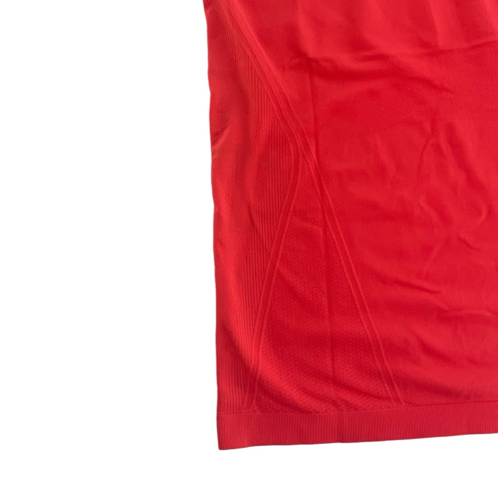 Athleta Razorback Fitted Neon Red/Orange Tank Top Yoga Activewear Size Small - Picture 2 of 8